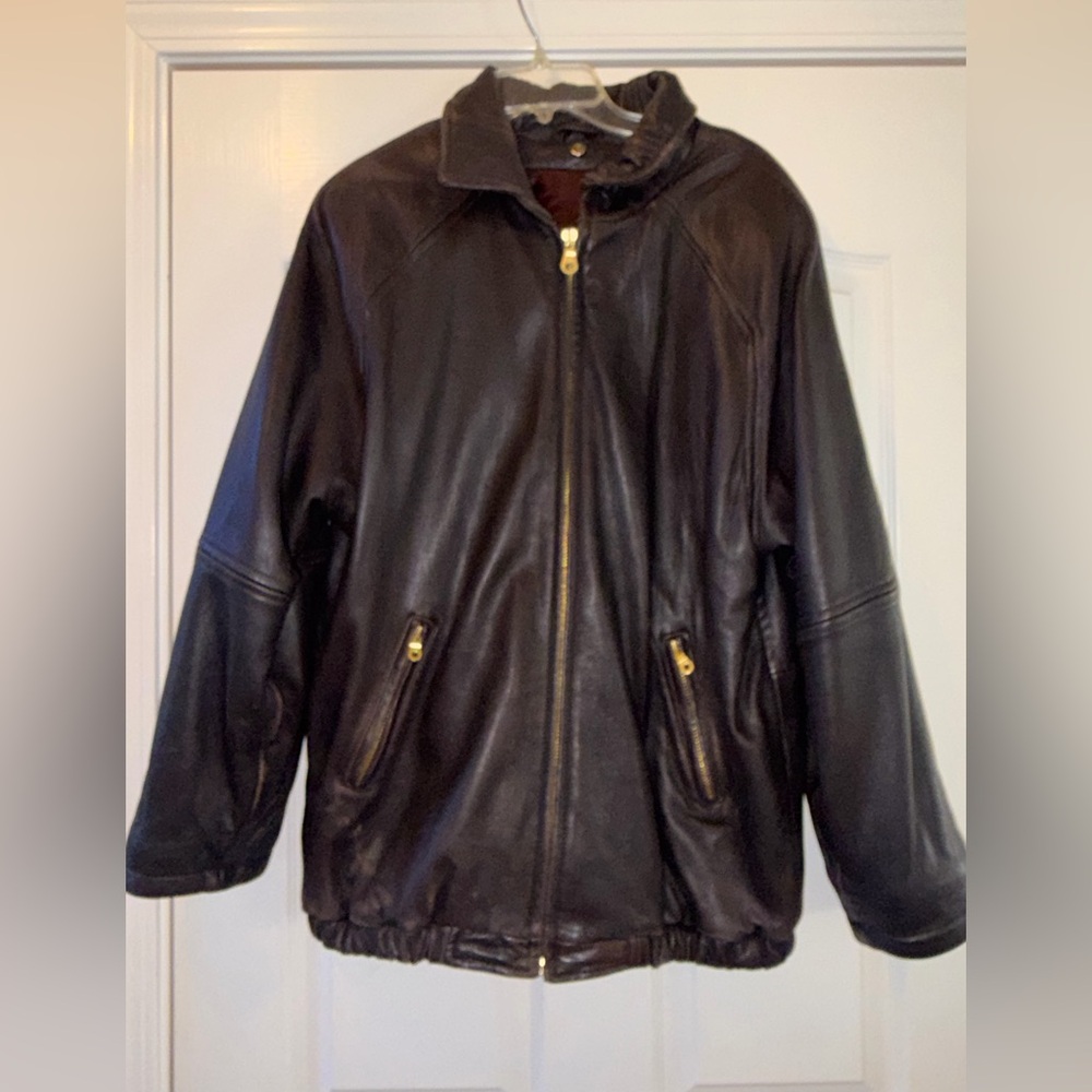 Vintage Marc New York Dark Brown Leather Jacket - Picture 2 of 12